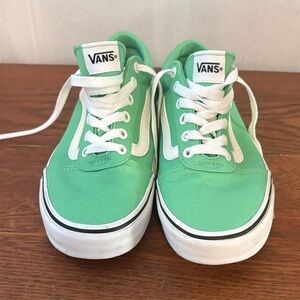 Vans Mint Green Low-Top Canvas Sneakers